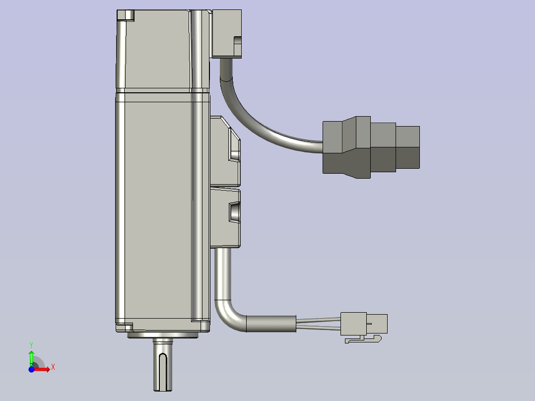 ECMA-CX0401HS-40框號系列機種-100W低慣量系列前视图