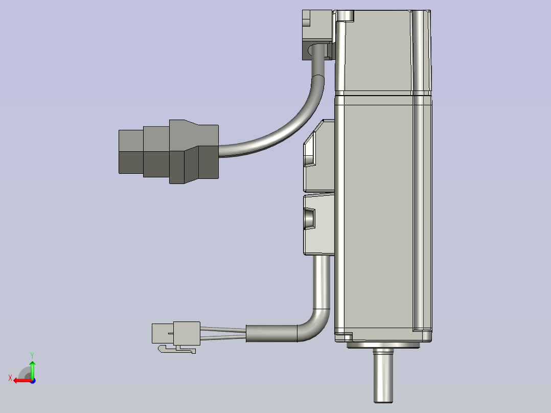 ECMA-CX0401HS-40框號系列機種-100W低慣量系列后视图