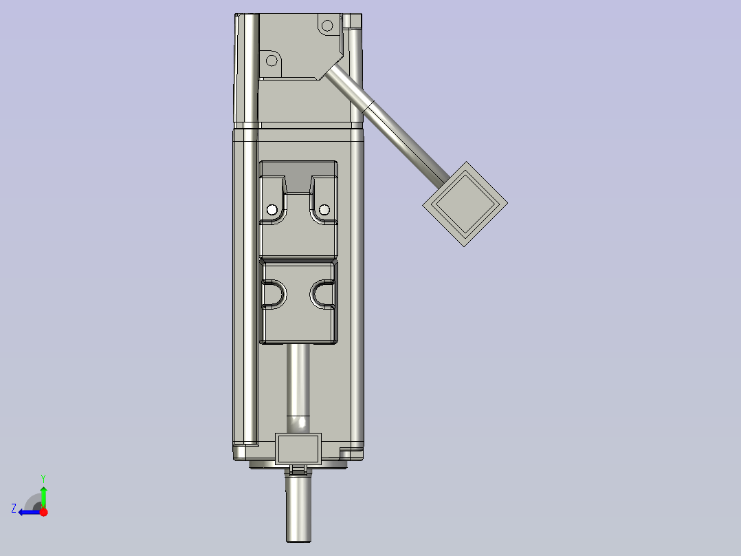 ECMA-CX0401HS-40框號系列機種-100W低慣量系列右视图