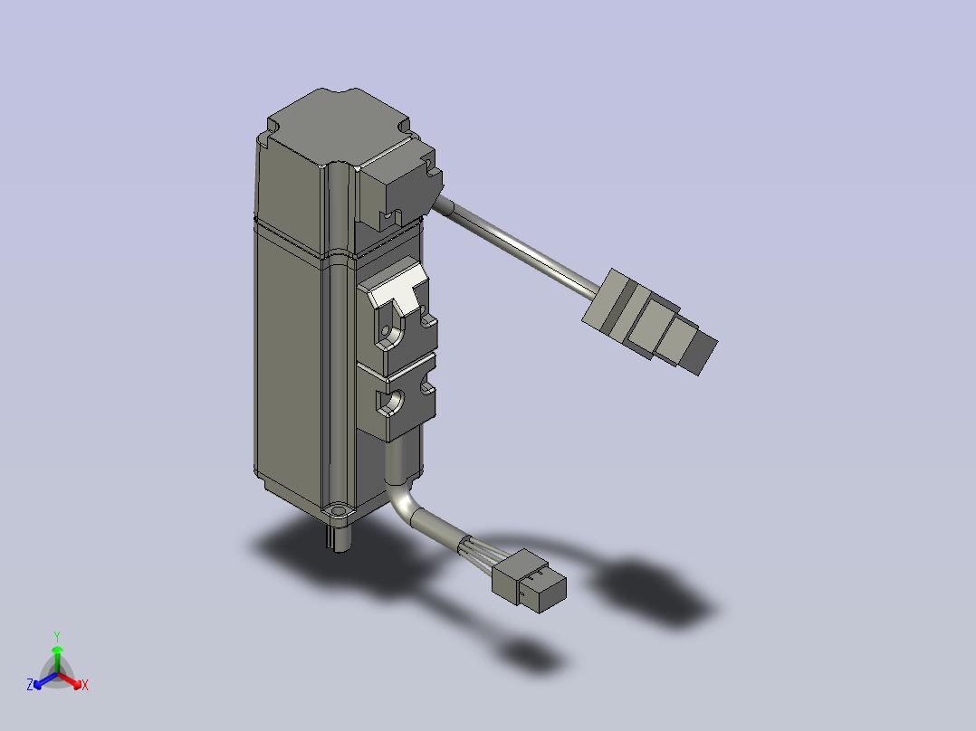 ECMA-CX0401HS-40框號系列機種-100W低慣量系列正等轴测图