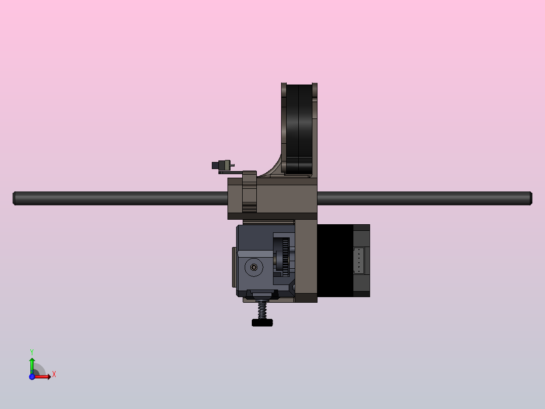 热端运输器前视图