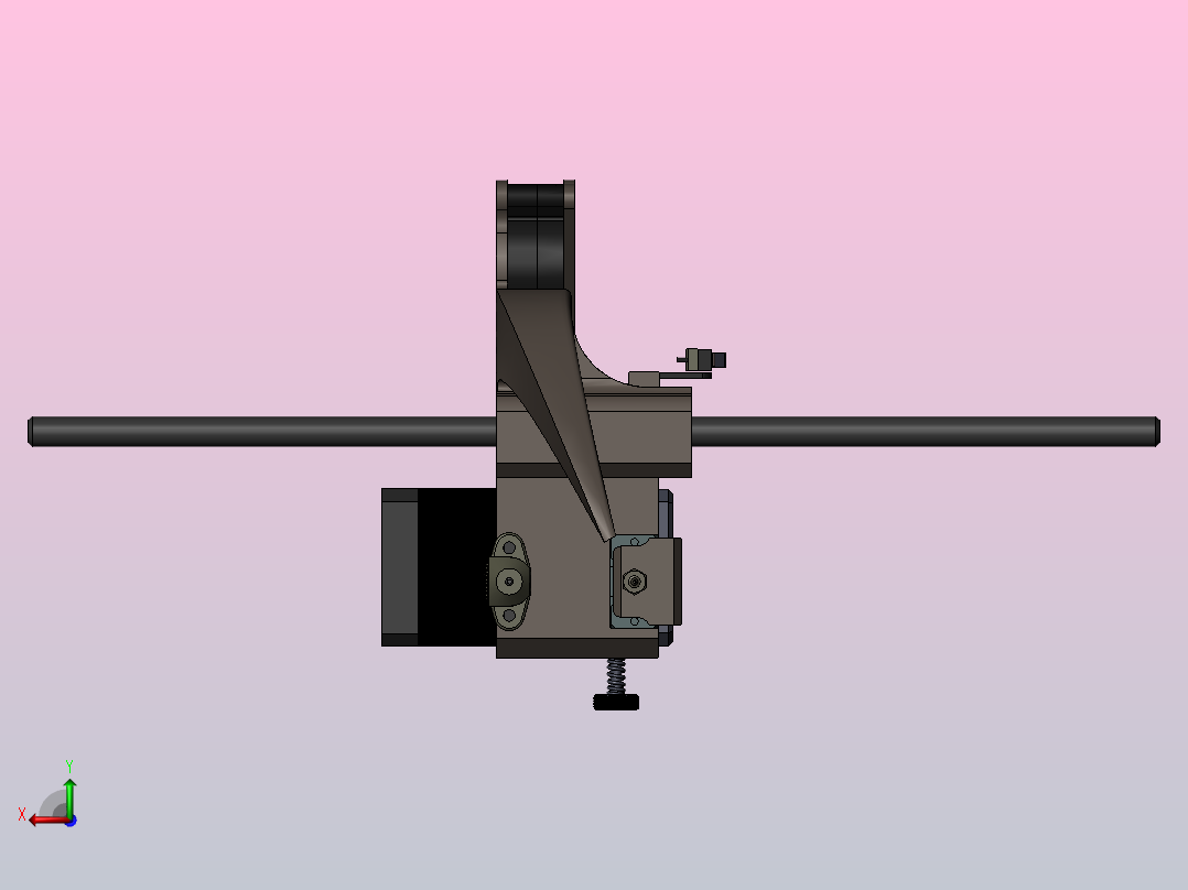 热端运输器后视图