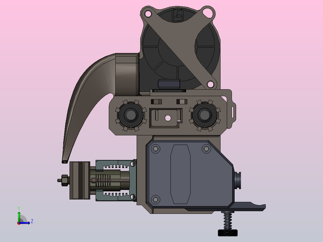 热端运输器左视图