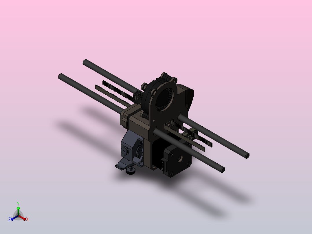 热端运输器正等轴测图