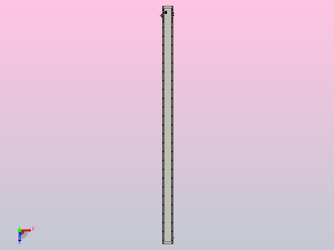 直驱直线电机轴TPA-LNP3-140-55C3-1-L2940-3-C-10-N3俯视图