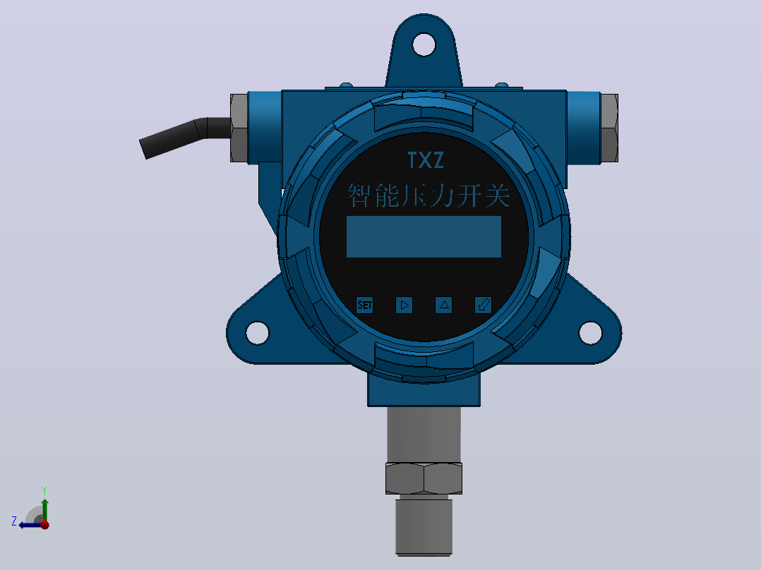 TXZC2型智能╱电子压力开关╱控制器[TXZC2-1SG00.100N.01d]右视图