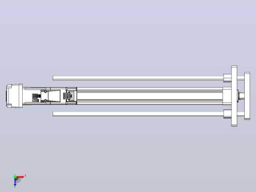 轻载电动缸TPA-ESR25-1002C-L350-MR-QDX-W-P10-C3俯视缩略图