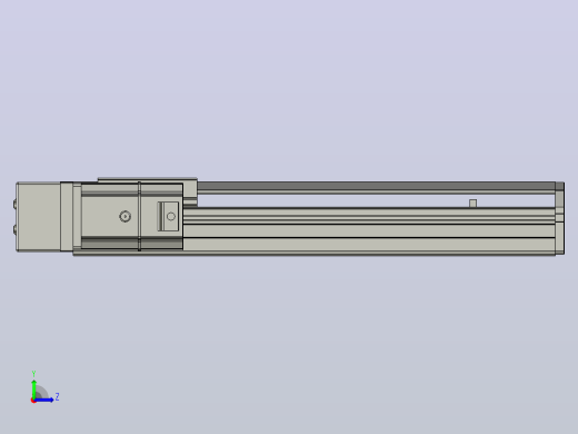SYS12-BL-250-200W滚珠花健、支撑座、滚珠丝杠、交叉导轨、直线模组.STEP左视缩略图