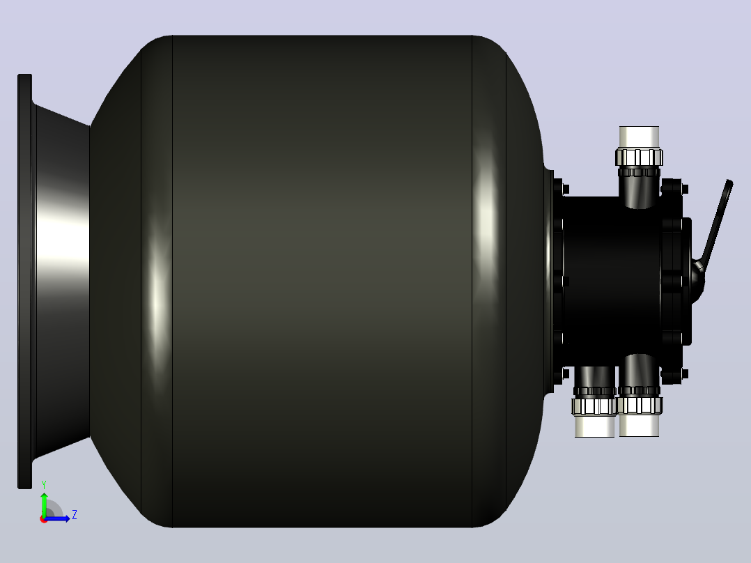 砂滤器KF-208左视图