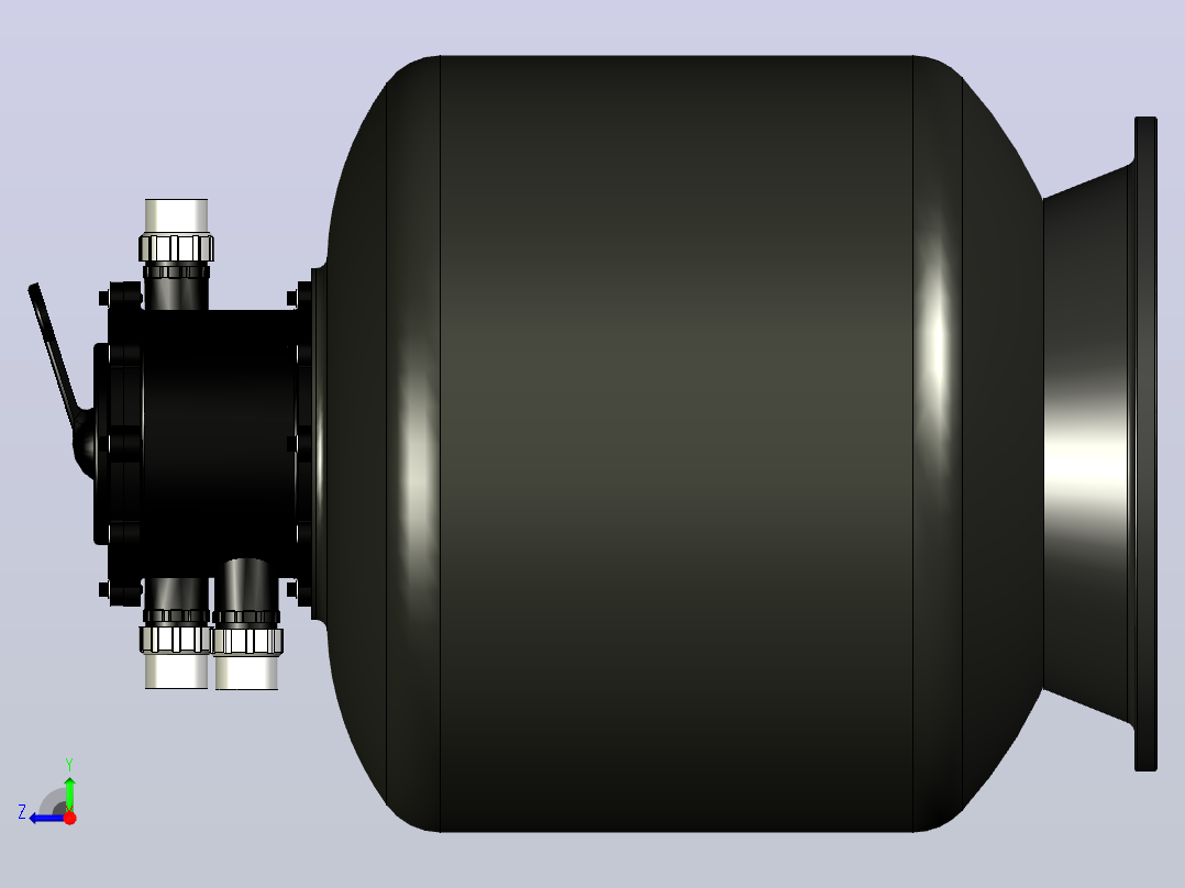 砂滤器KF-208右视图