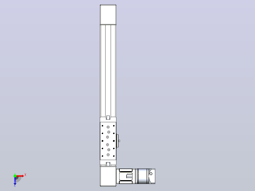 带式直线轴半闭式TPA-ONB-60-140-L350-DR-J60-N3俯视图