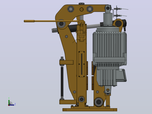 YP32系列电力液压盘式制动器YP32-3000-900×30-ⅡB-CL.RL.WL.HL左视缩略图