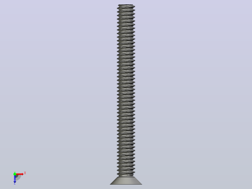 M1 L2mm - L10mm DIN965A小公制螺钉俯视缩略图