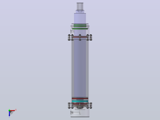 专用卧式铣床液压系统（SW+CAD+说明书）俯视缩略图
