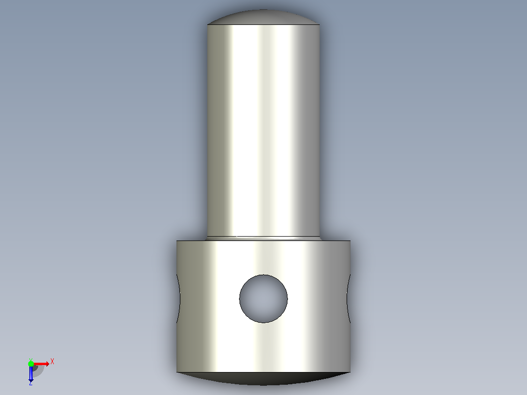 GB832_B-88 开槽带孔球面圆柱头螺钉,B型俯视图