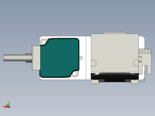 伺服线性致动器XNTD5S BR-50.a3d后视缩略图