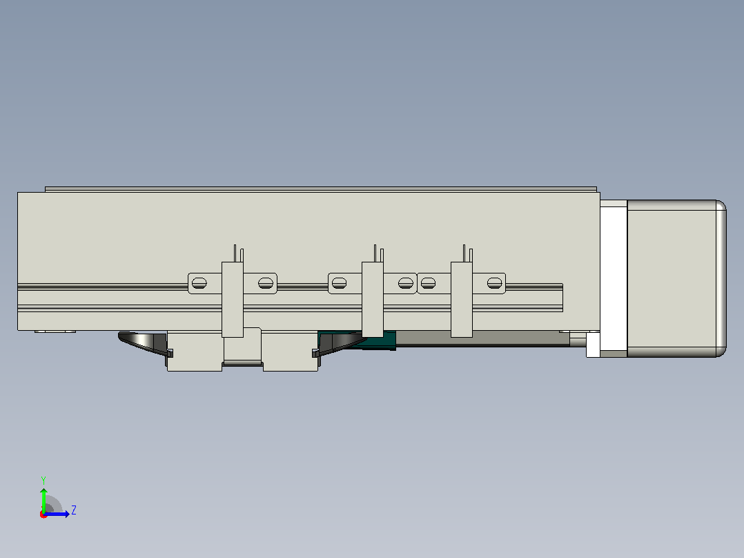 伺服线性致动器XNTD5S BR-50.a3d左视图