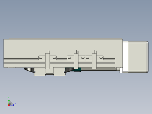 伺服线性致动器XNTD5S BR-50.a3d左视缩略图