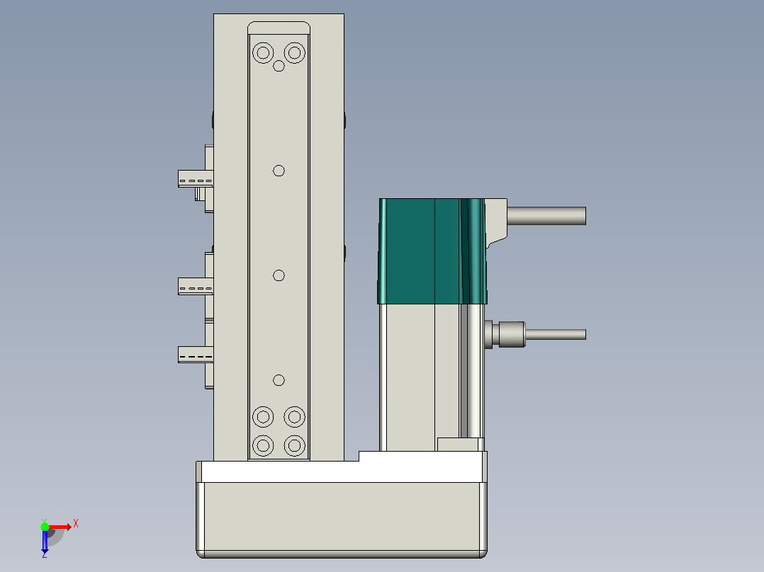 伺服线性致动器XNTD5S BR-50.a3d俯视图