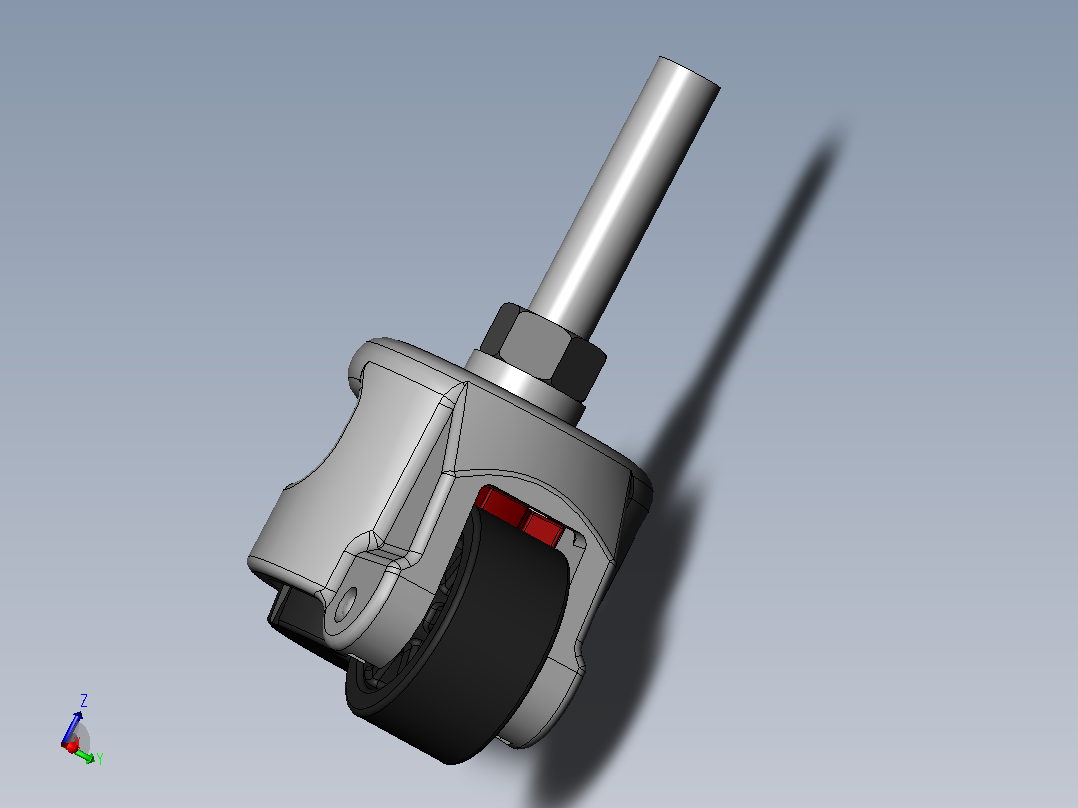 几款常用的脚轮Solidworks标准件主视图