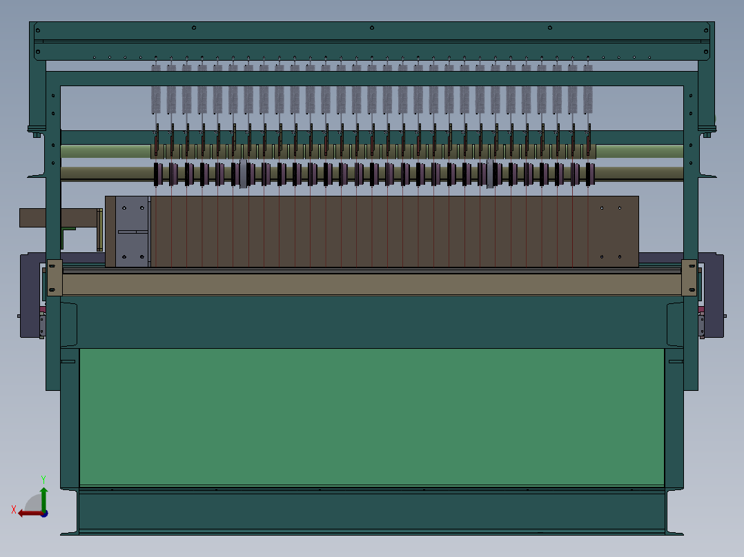 多条开坯机sw18可编辑后视图