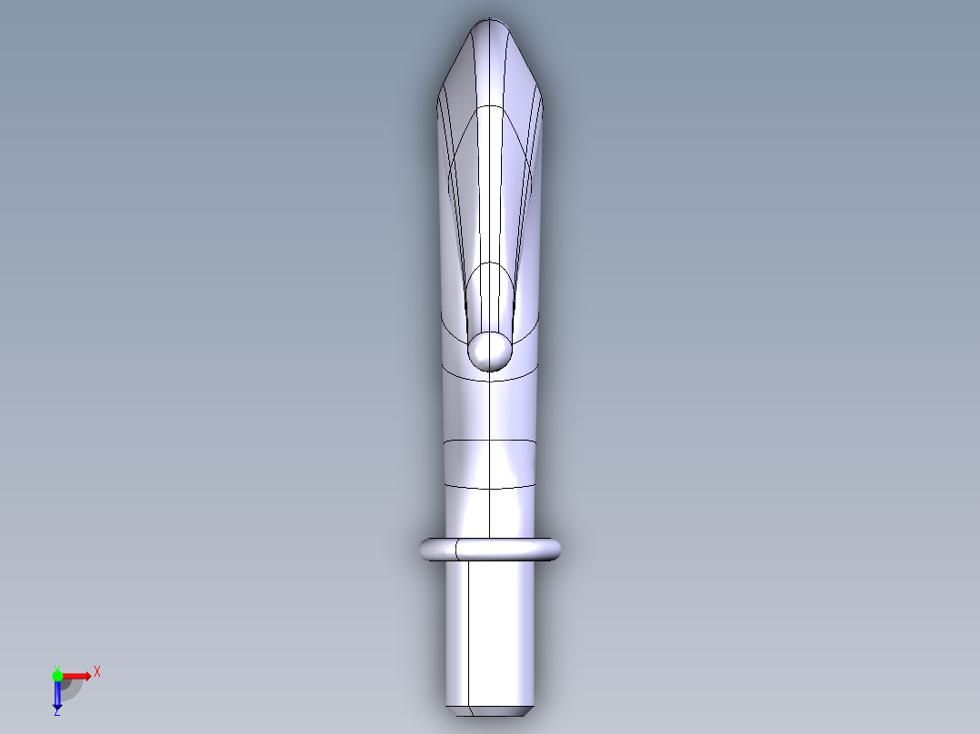 catia 吊钩俯视图