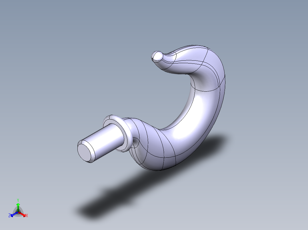catia 吊钩正等轴测图