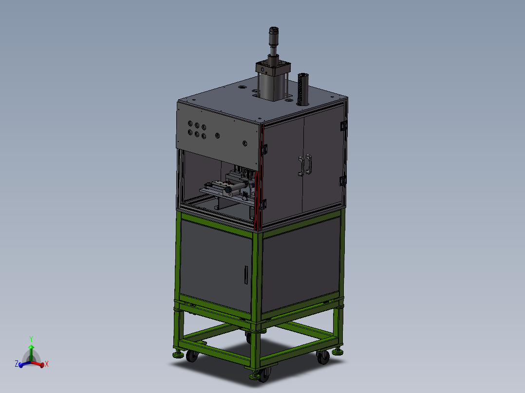 全自动组装轴承压装机3D图 G401