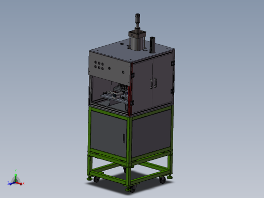 全自动组装轴承压装机3D图 G401