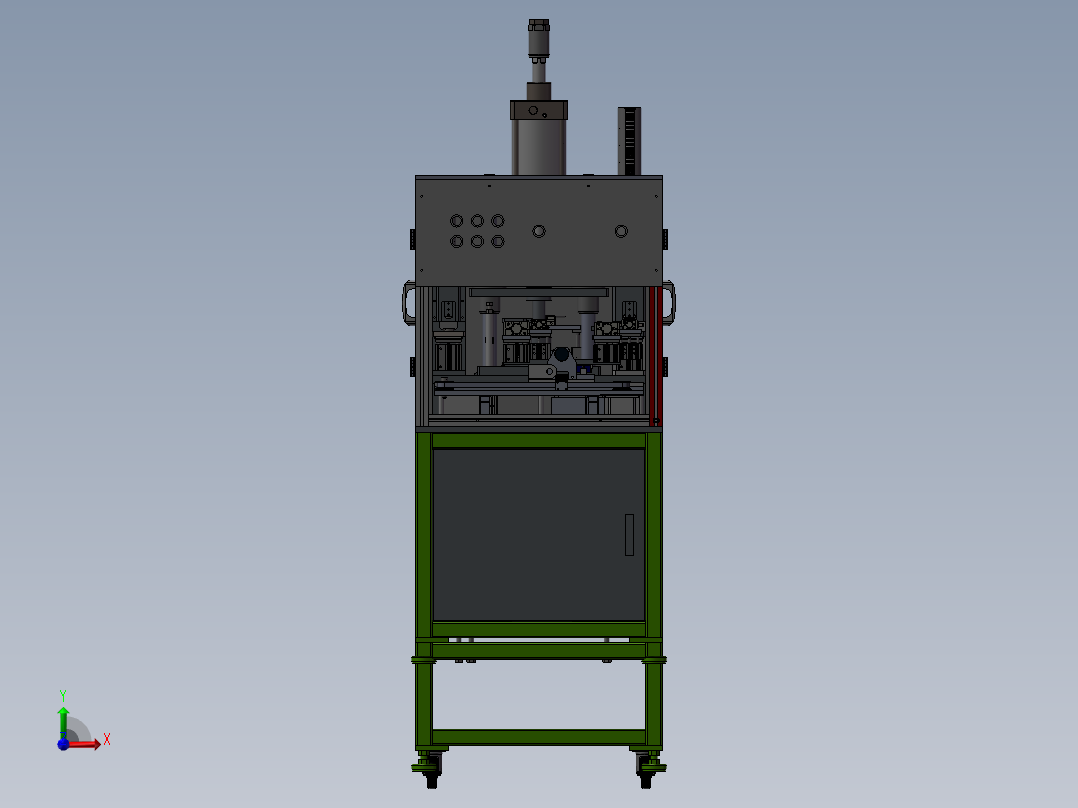 全自动组装轴承压装机3D图 G401前视图