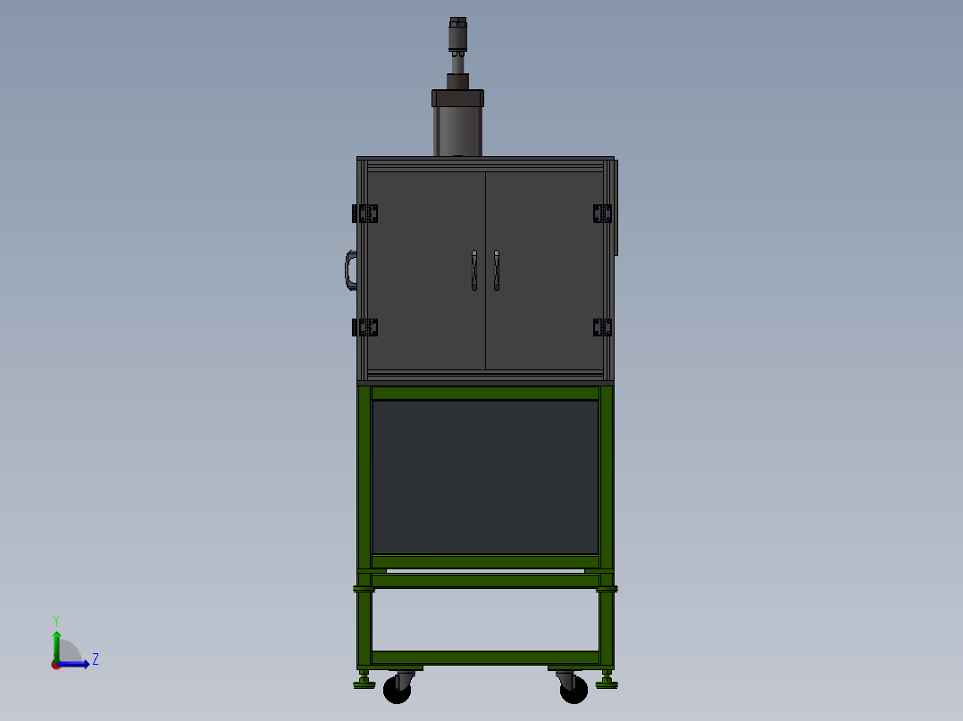 全自动组装轴承压装机3D图 G401左视图
