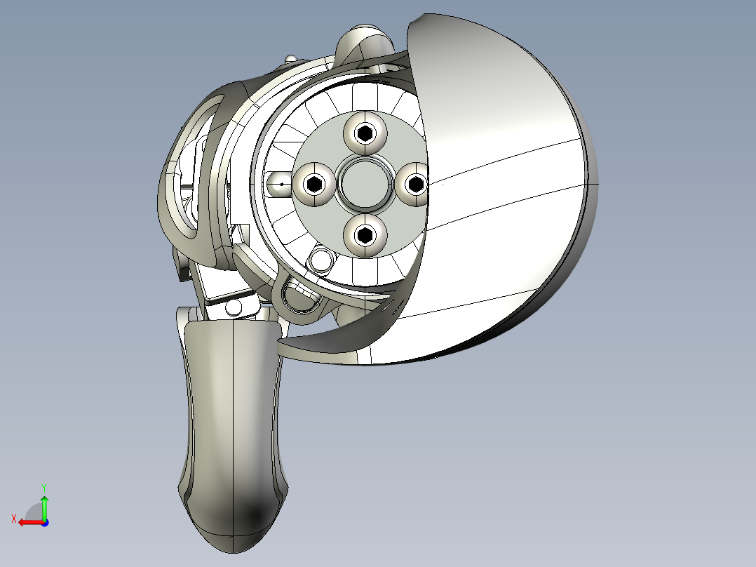 右手臂假肢 3D图纸 非标机械自动化3D三维图纸后视图