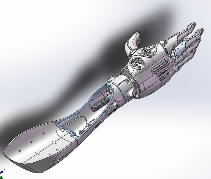 右手臂假肢 3D图纸 非标机械自动化3D三维图纸