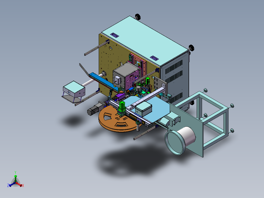 自动焊接正等轴测图