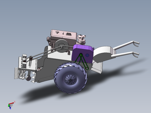自走式大蒜收获机设计【优秀含CAD图纸】包含CAD图纸和说明文档