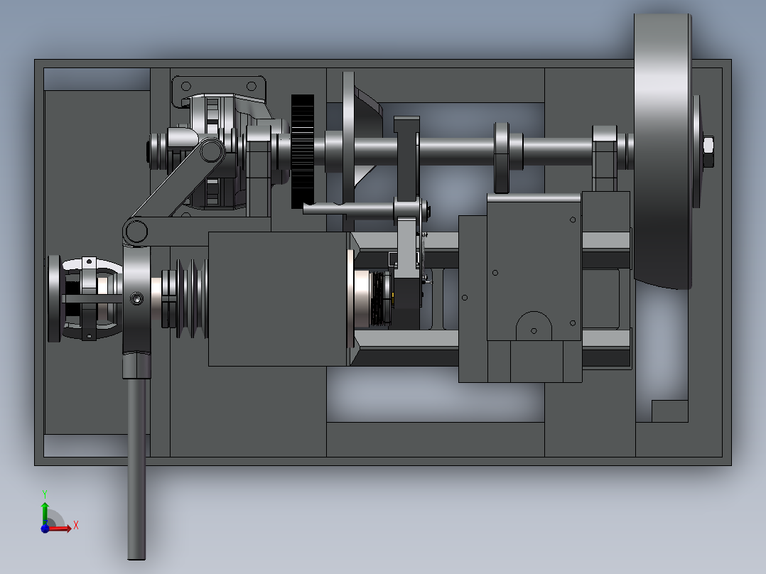 自动化机床设备前视图