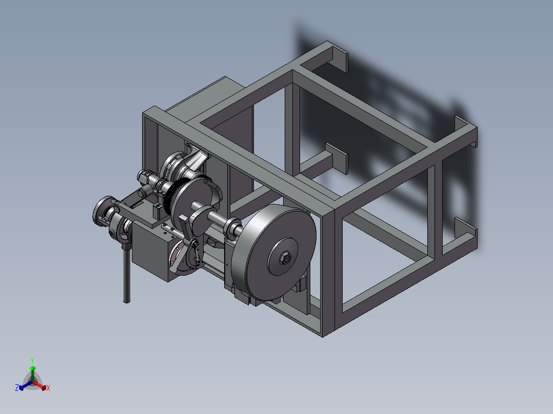 自动化机床设备正等轴测图