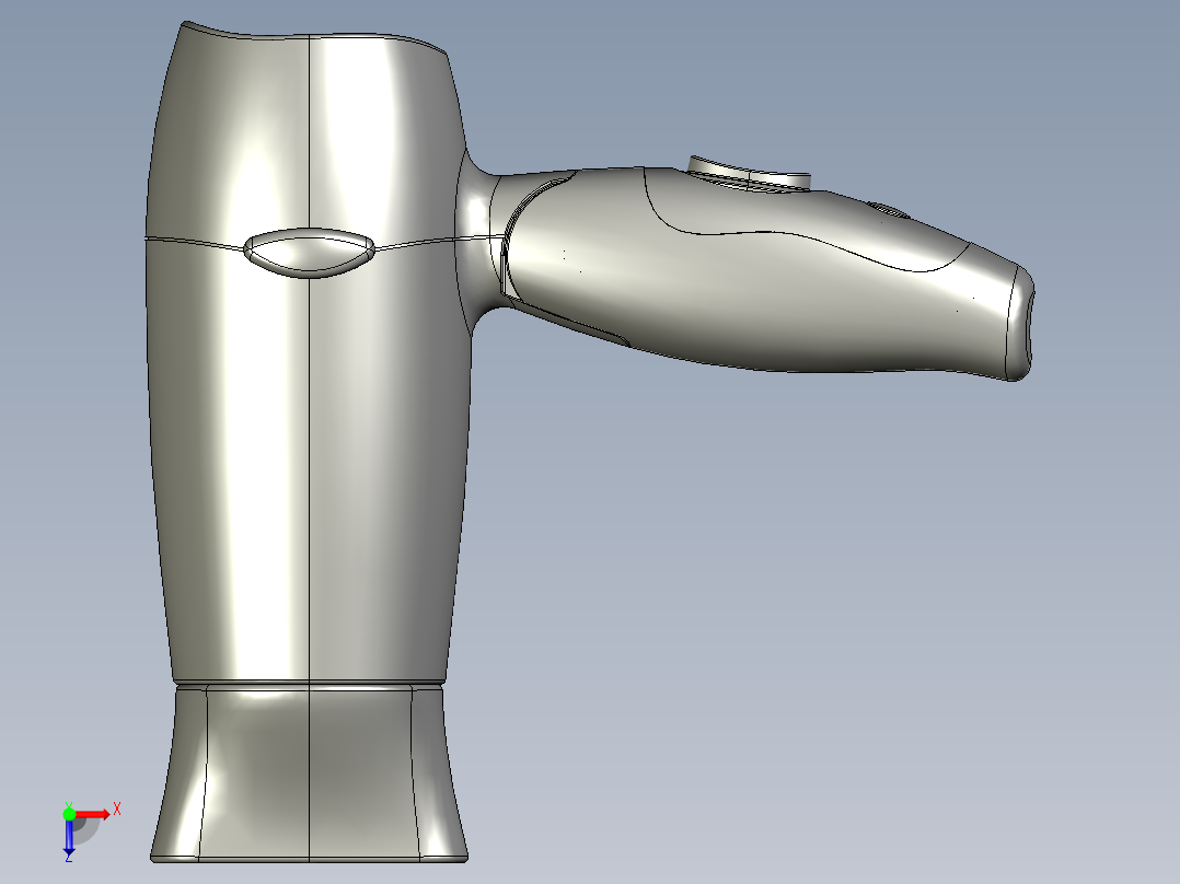 电热吹风俯视图