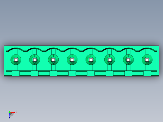DEGSON 2EDG 系列 5.0mm 可插拔接线端子组-2EDGVC-5.0-08P-14-00AH俯视缩略图