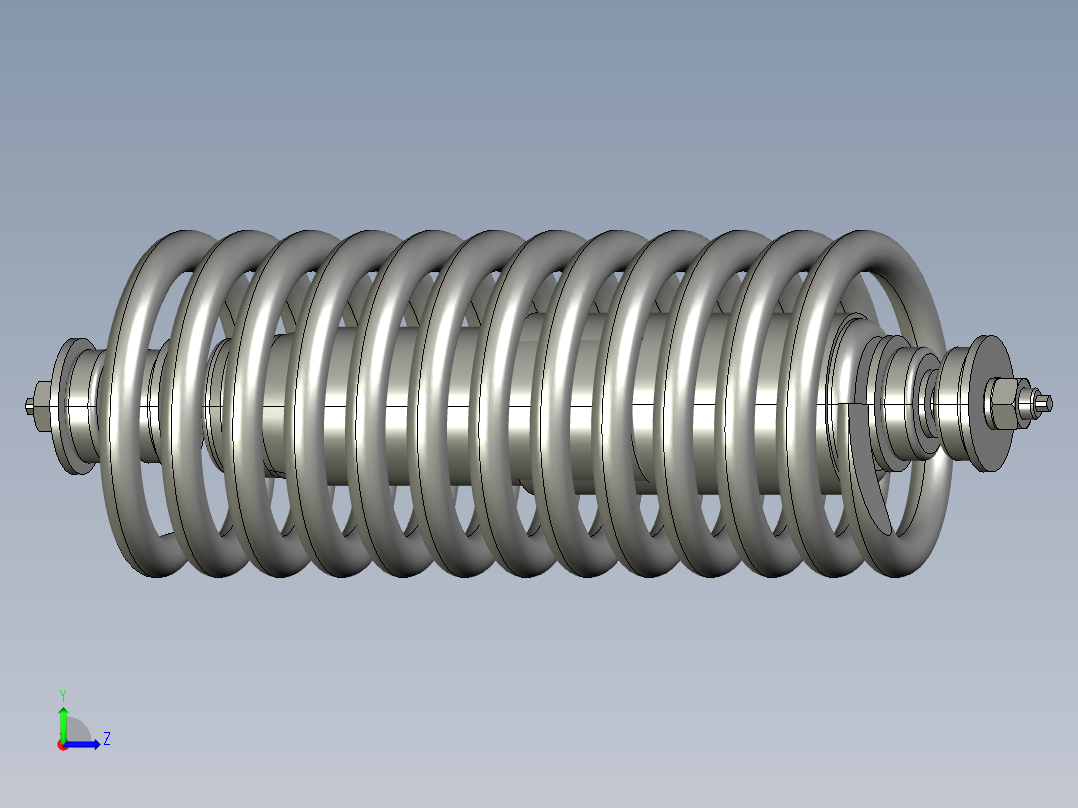 独立悬挂列车左视图