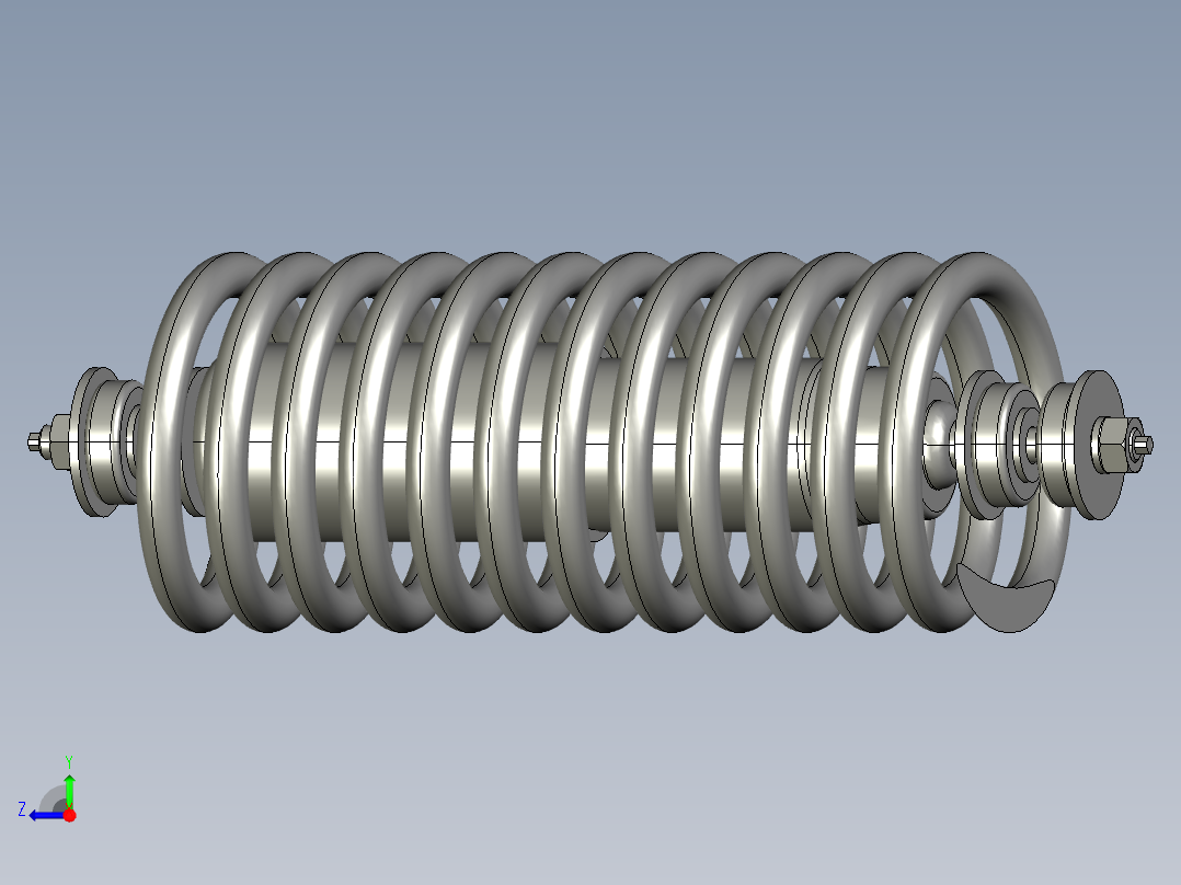 独立悬挂列车右视图