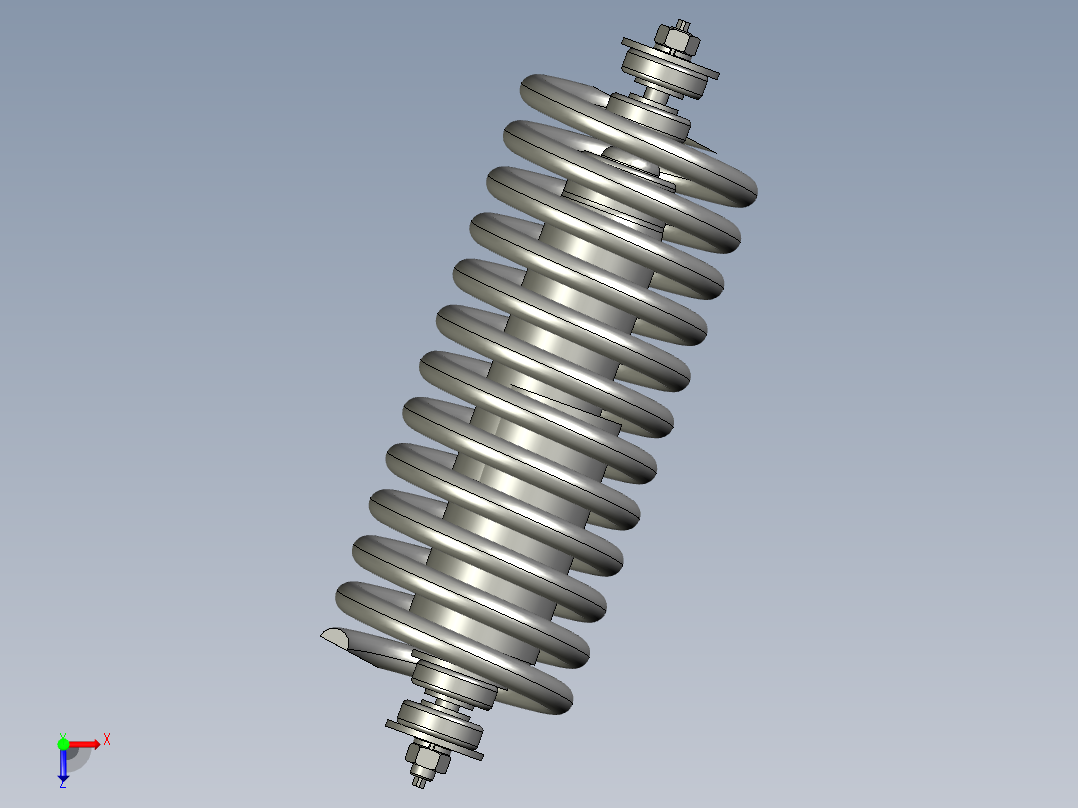 独立悬挂列车俯视图