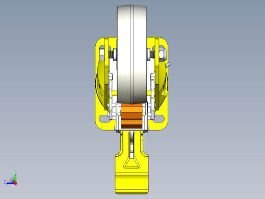 带刹车万向轮右视缩略图