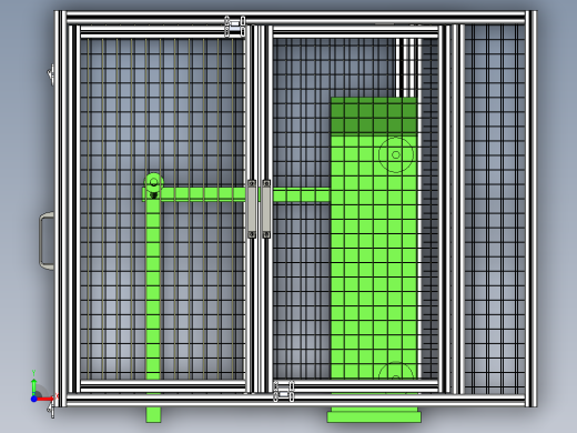 工业设备栅栏前视缩略图