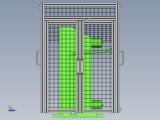 工业设备栅栏左视缩略图