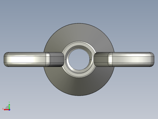 WING NUT 8-32 Thread size 27-64in Base Diameter.STEP后视缩略图