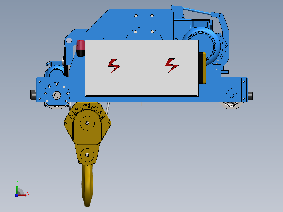 30吨电动葫芦起重机前视图