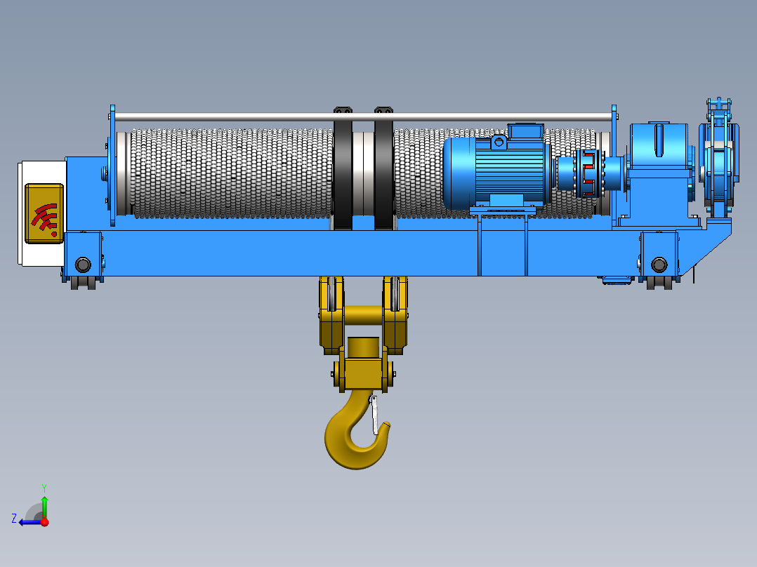 30吨电动葫芦起重机右视图