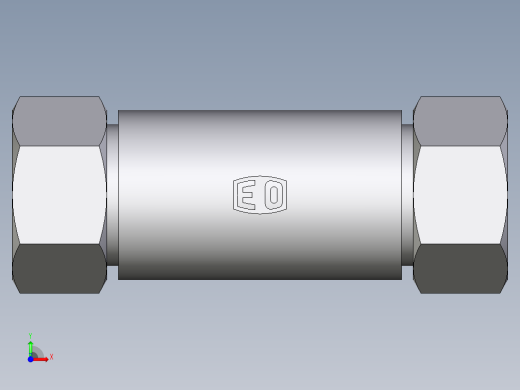 卡套式工业通用硬管接头EO_Weld_bulkhead_fitting_ESV22ZL71前视缩略图