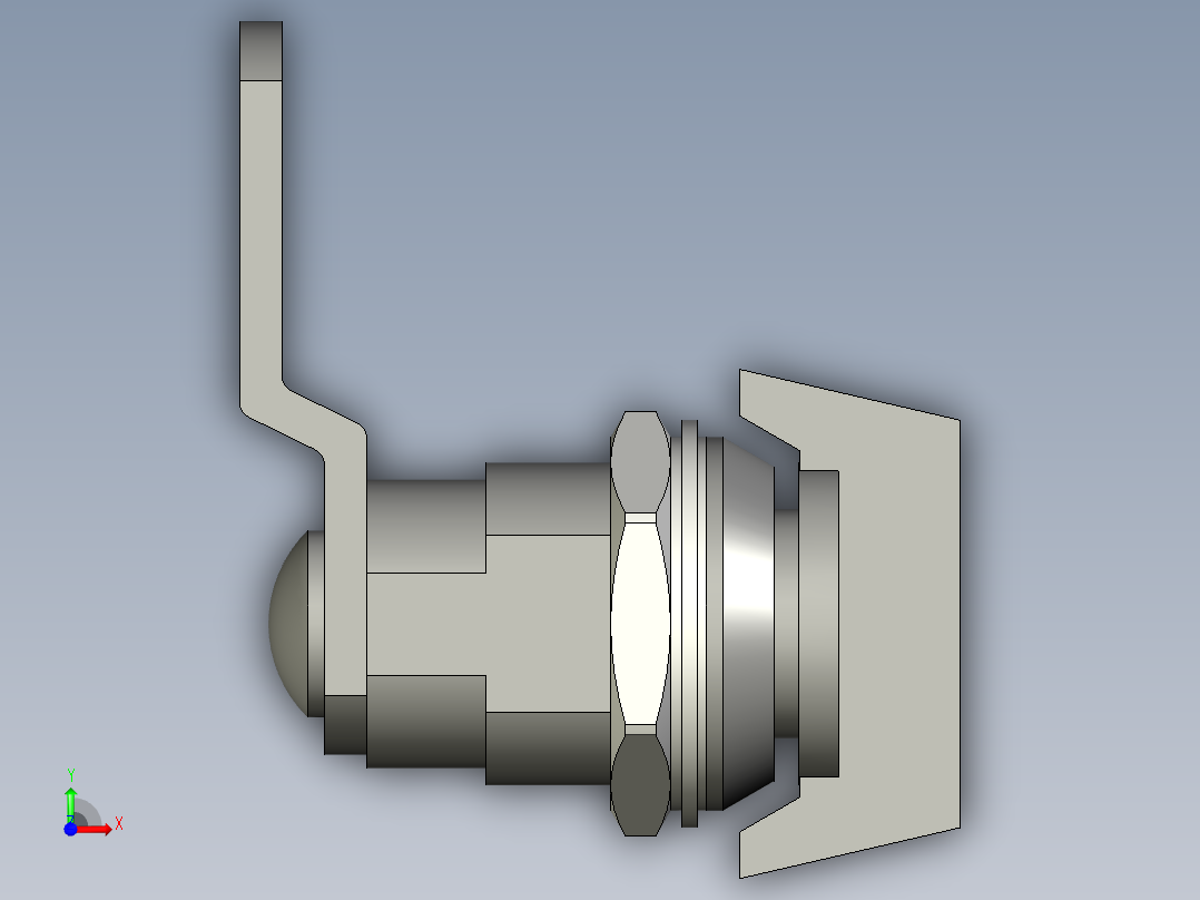 鎖CM-3D多系列多零件图纸模型前视图